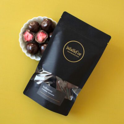 Erdbeeren in Zartbitter-Schokolade