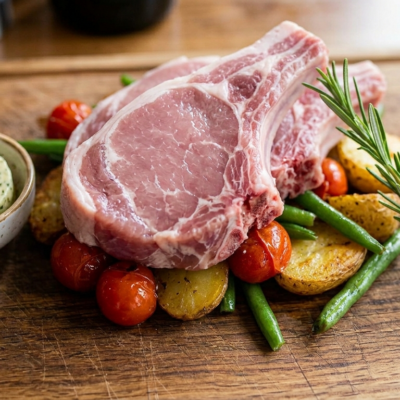 Lummerkotelett vom Ibérico