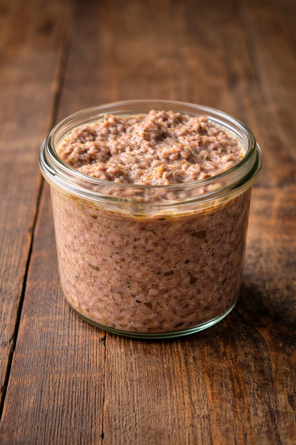 Kräuterleberwurst im Glas